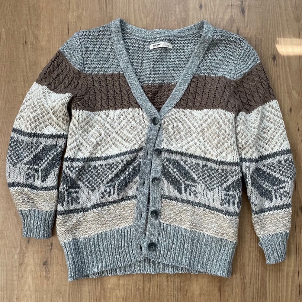 Old Navy Fair Isle Cardigan